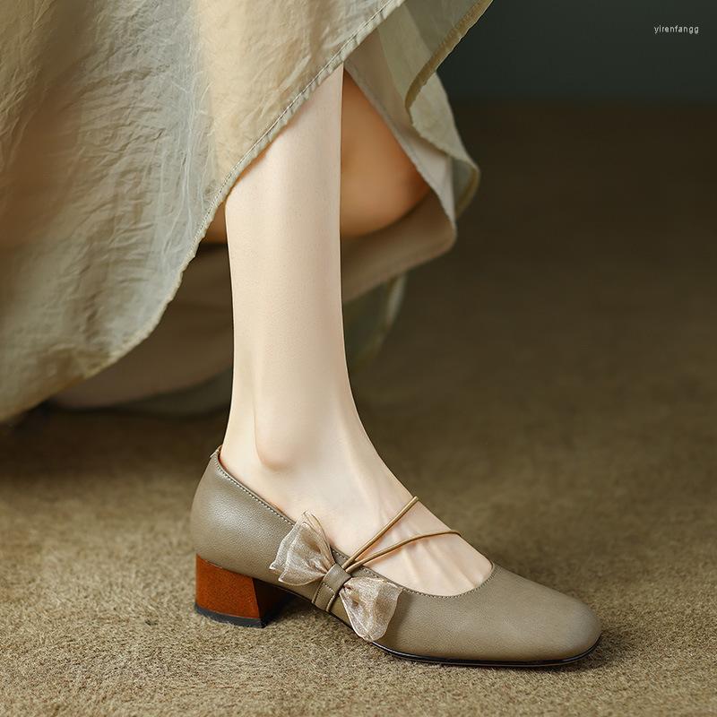 Dress Shoes Spring Autumn Retro Bowknot Mary Jane For Women Round Toe Thick Heel Pumps Temperament Shallow Mouth Ladies High Heels, Khaki
Dress Shoes Spring Autumn Retro Bowknot Mary Jane For Women Round Toe Thick Heel Pumps Temperament Shallow Mouth Ladies High Heels, Khaki