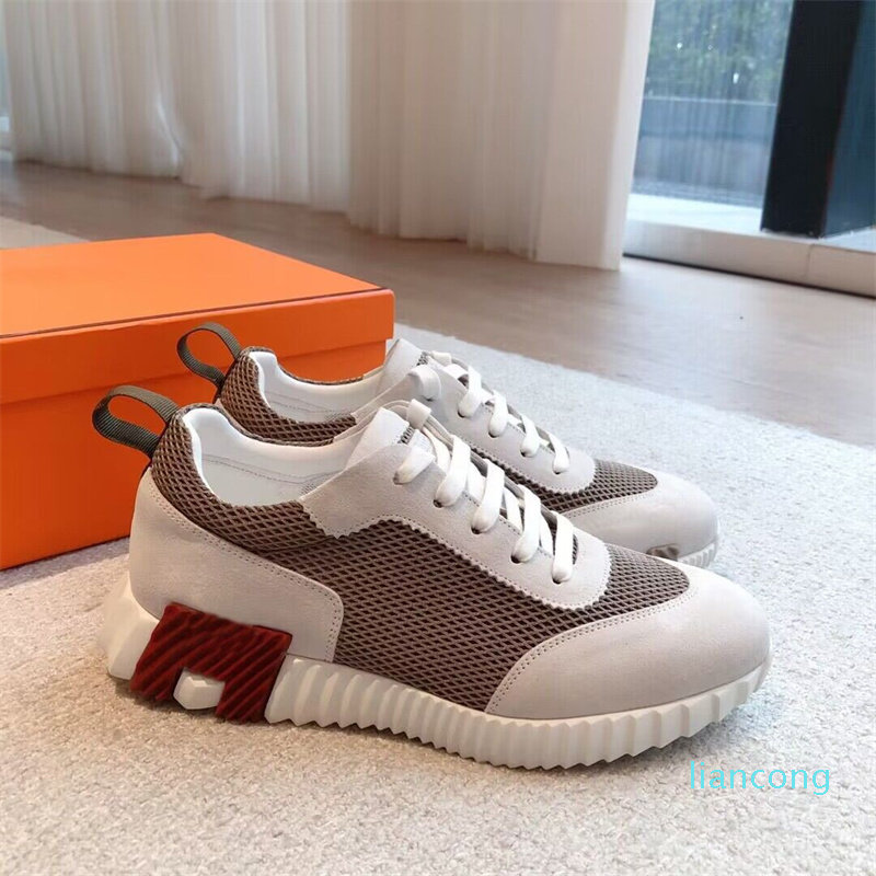 Designer Brand Men Bouncing Sneaker Shoes Calfskin Suede Casual Sports Goatskin Light Sole Low Top Trainers Comfort Walking EU38-46 With Box, Y7
Designer Brand Men Bouncing Sneaker Shoes Calfskin Suede Casual Sports Goatskin Light Sole Low Top Trainers Comfort Walking EU38-46 With Box, Y7