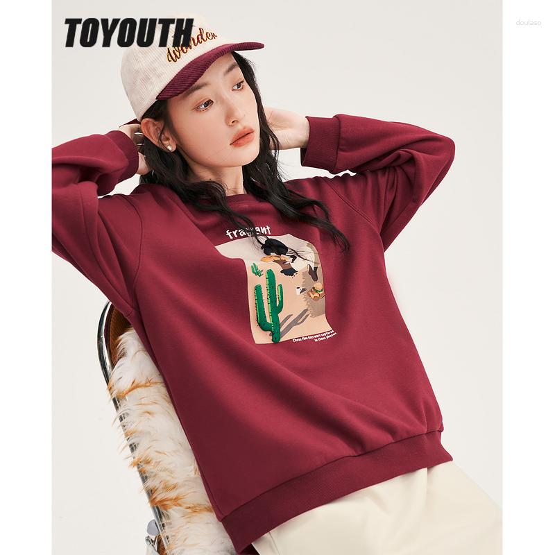 Women' Hoodies Toyouth Women Fleece Sweatshirt 2023 Winter Long Sleeve O Neck Drop Shoulder Hoodie Graphic Print Wine Red Casual Chic, True red
Women' Hoodies Toyouth Women Fleece Sweatshirt 2023 Winter Long Sleeve O Neck Drop Shoulder Hoodie Graphic Print Wine Red Casual Chic, True red