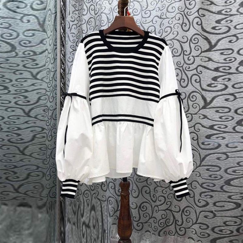 Women' Blouses Spring Summer Autumn O Neck Striped Patchwork Loose Casual Pullover Blouse Femme All-match Bow Shirt Top Women, Black
Women' Blouses Spring Summer Autumn O Neck Striped Patchwork Loose Casual Pullover Blouse Femme All-match Bow Shirt Top Women, Black