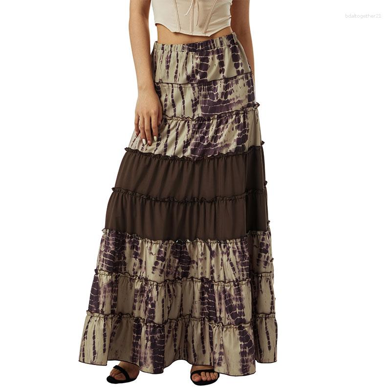 Skirts Xingqing Vintage Long Skirt For Women Retro Style Fairy Grunge Tie Dye Print High Waist Maxi 2000s Aesthetic Kawaii, As photo shows
Skirts Xingqing Vintage Long Skirt For Women Retro Style Fairy Grunge Tie Dye Print High Waist Maxi 2000s Aesthetic Kawaii, As photo shows