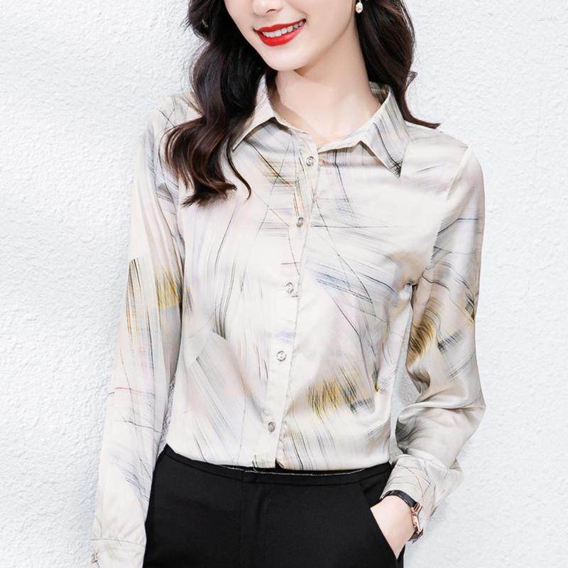 Women's Blouses Chic Printed Satin Simple Tops Women Silk Shirts Ladies Casual Streetwear Clothing Blusas Mujer De Moda 2023, Apricot shirts
Women's Blouses Chic Printed Satin Simple Tops Women Silk Shirts Ladies Casual Streetwear Clothing Blusas Mujer De Moda 2023, Apricot shirts