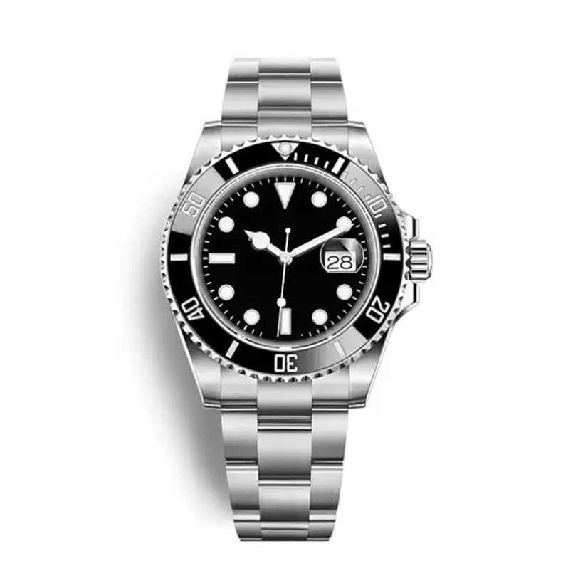 Luxury Mens watch Waterproof ceramic bezel sapphire glass blue dial stainless steel