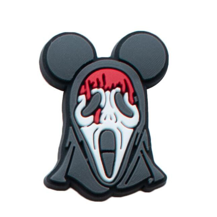 black halloween party clog shoe charms garden shoecharmss buckle fashion shoe accessories wristband decoration gift