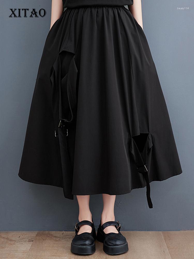 Skirts XITAO Loose Hollow Out Skirt Women Female 2023 Summer Arrival Irregular Trendy A-line Solid Color DMJ1361, Black dmj1361
Skirts XITAO Loose Hollow Out Skirt Women Female 2023 Summer Arrival Irregular Trendy A-line Solid Color DMJ1361, Black dmj1361