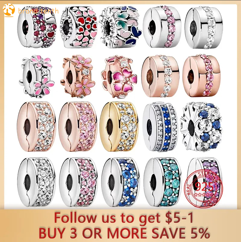 925 Sterling Silver for pandora charms authentic bead Bracelets beads Variety of Fixing Clips Fine Gift
925 Sterling Silver for pandora charms authentic bead Bracelets beads Variety of Fixing Clips Fine Gift