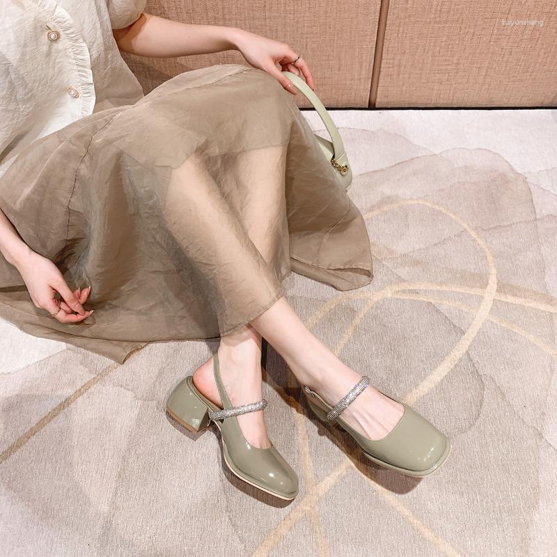 Dress Shoes Square Head Mary Jane High Heels Single 2023 Autumn Style Shallow Mouth Gentle One-word Baotou Exposed Heel Sandals, Green
Dress Shoes Square Head Mary Jane High Heels Single 2023 Autumn Style Shallow Mouth Gentle One-word Baotou Exposed Heel Sandals, Green