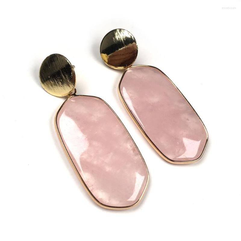 Dangle Earrings Fashion Natural Stone Rose Quartzs Stud Jewelry Handmade Long Rectangle Turquoises Drop Earring Gifts For Women
Dangle Earrings Fashion Natural Stone Rose Quartzs Stud Jewelry Handmade Long Rectangle Turquoises Drop Earring Gifts For Women