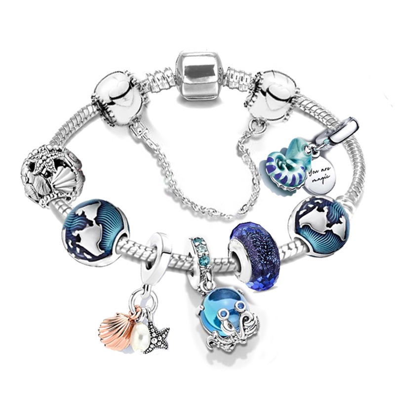 925 Sterling Silver Crystal Beads Fit Pandora European Bracelets Ocean Series Octopus Dolphin Starfish Pendant Charm Bead Accessories DIY Jewelry
925 Sterling Silver Crystal Beads Fit Pandora European Bracelets Ocean Series Octopus Dolphin Starfish Pendant Charm Bead Accessories DIY Jewelry