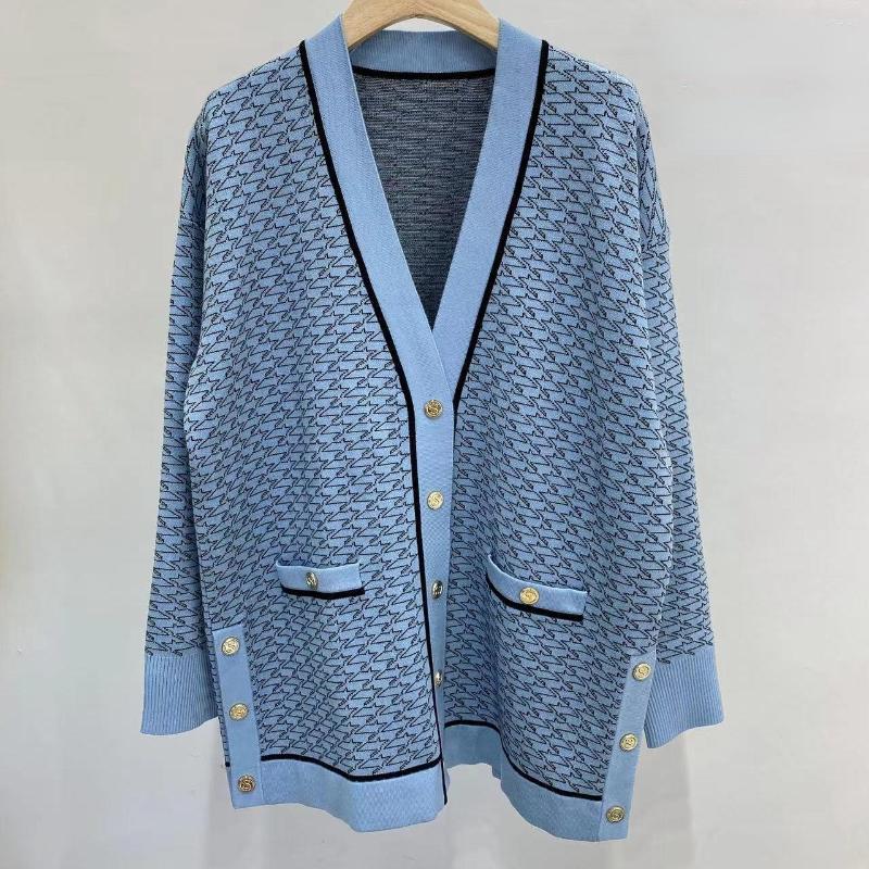 Women' Knits Autumn And Winter Commuter Jacquard V-neck Knitted Cardigan Sweater Coat, Picture color
Women' Knits Autumn And Winter Commuter Jacquard V-neck Knitted Cardigan Sweater Coat, Picture color