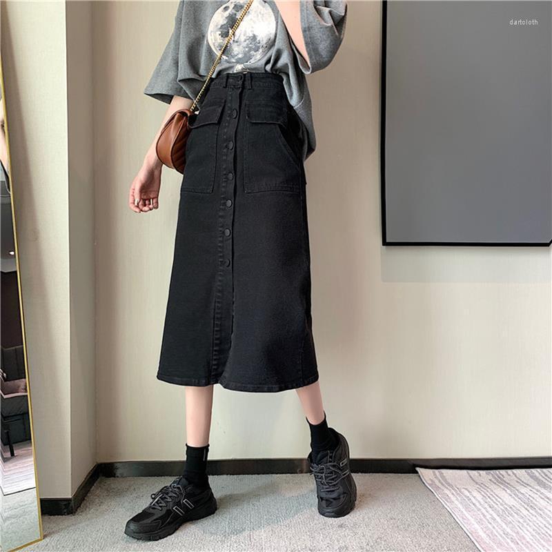 Skirts Denim Skirt High Waisted A-line Half Length Female Small Figure Japanese Girl Wearing Bag Medium S, Black
Skirts Denim Skirt High Waisted A-line Half Length Female Small Figure Japanese Girl Wearing Bag Medium S, Black