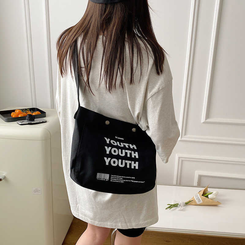 YOUTH Totins Canvas Bag Simple Versatile Large Capacity One Shoulder Portable Crossbody Bag for Men and Women, Black6
YOUTH Totins Canvas Bag Simple Versatile Large Capacity One Shoulder Portable Crossbody Bag for Men and Women, Black6