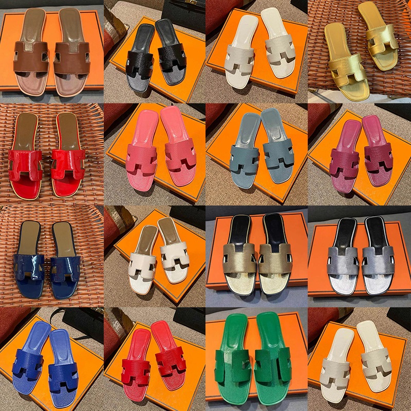 Oran Designer Slipper pantoufle Leather Leisure Fashion Luxury claquette Slides Flat Sliders For Women Ladies Summer Shoes Luxe Sandals mules ciabatte, 39 
Oran Designer Slipper pantoufle Leather Leisure Fashion Luxury claquette Slides Flat Sliders For Women Ladies Summer Shoes Luxe Sandals mules ciabatte, 39
