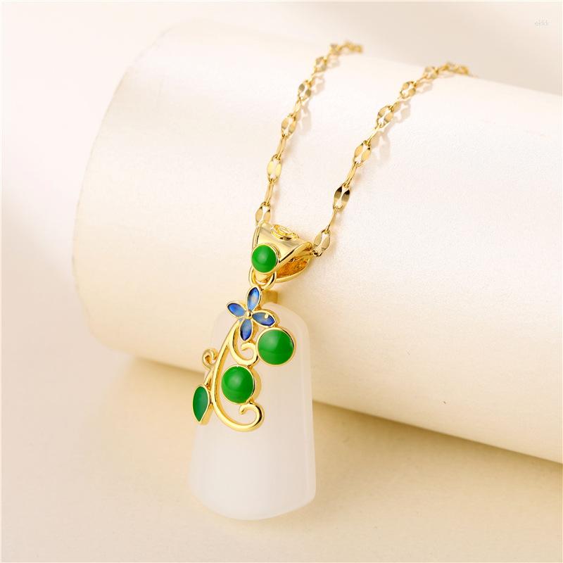 Pendant Necklaces 2023 Vintage Green Flower White Stone Short For Women No Fade Stainless Steel Jewelry Girls Birthday Gift
Pendant Necklaces 2023 Vintage Green Flower White Stone Short For Women No Fade Stainless Steel Jewelry Girls Birthday Gift