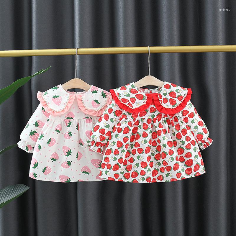 Girl Dresses Girls' Pearl Lapel Dress Long Sleeve 2023 Spring And Autumn Strawberry Collar, Pink
Girl Dresses Girls' Pearl Lapel Dress Long Sleeve 2023 Spring And Autumn Strawberry Collar, Pink