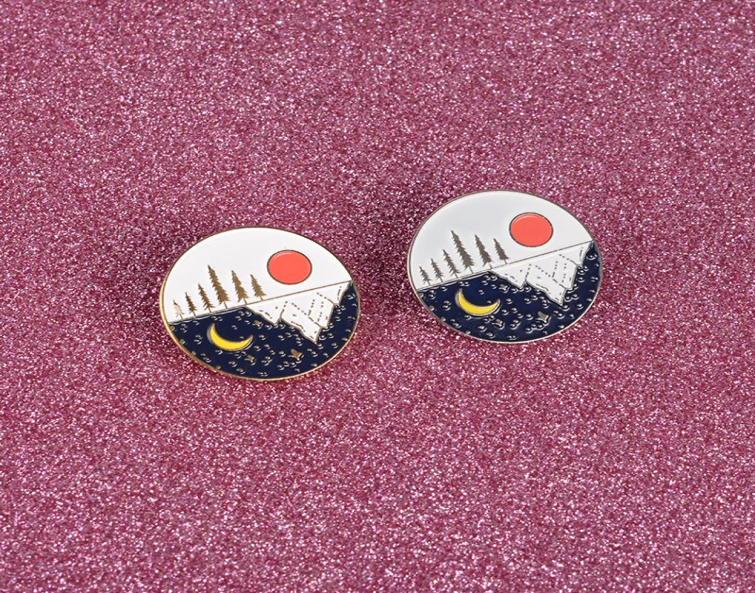 Japanese style cute cartoon scenery mountain forest sunset and moon round pin badge brooch1792405
Japanese style cute cartoon scenery mountain forest sunset and moon round pin badge brooch1792405
