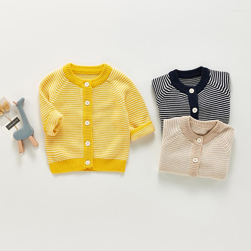 Jackets Autumn Baby Boys Girls Stripe Cardigan Coat Clothing Children Kids Coats Spring Long Sleeve Knit, Yellow 
Jackets Autumn Baby Boys Girls Stripe Cardigan Coat Clothing Children Kids Coats Spring Long Sleeve Knit, Yellow