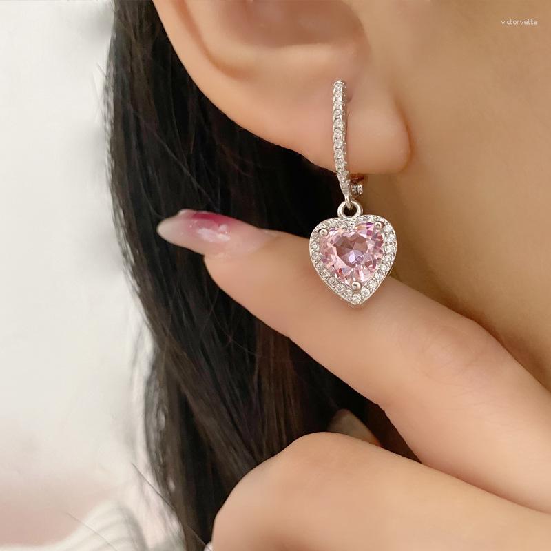 Dangle Earrings Korean Fashion Crystal Zircon Heart Drop Pendant For Women Trend Party Girls Statement Jewelry 2023
Dangle Earrings Korean Fashion Crystal Zircon Heart Drop Pendant For Women Trend Party Girls Statement Jewelry 2023