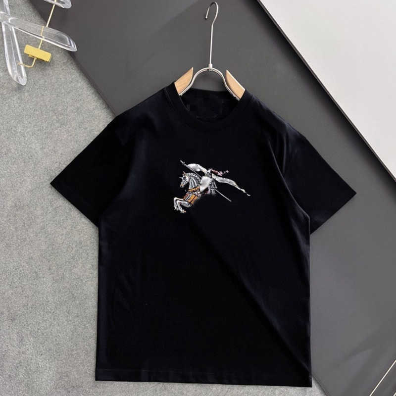 Burb men's t shirt casual polo shirt designer mens clothing luxury brand shortsleeved Tshirt war horse print cotton sweatshirt round neck loose tee man polos, Black-1
Burb men's t shirt casual polo shirt designer mens clothing luxury brand shortsleeved Tshirt war horse print cotton sweatshirt round neck loose tee man polos, Black-1
