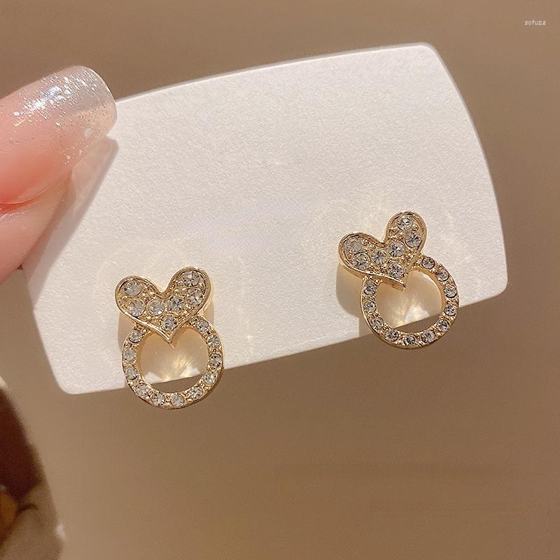 Stud Earrings Rhinestone Heart For Women Girls Korean Zircon Geometric Wedding Party Fashion Jewelry Accessories Gift
Stud Earrings Rhinestone Heart For Women Girls Korean Zircon Geometric Wedding Party Fashion Jewelry Accessories Gift