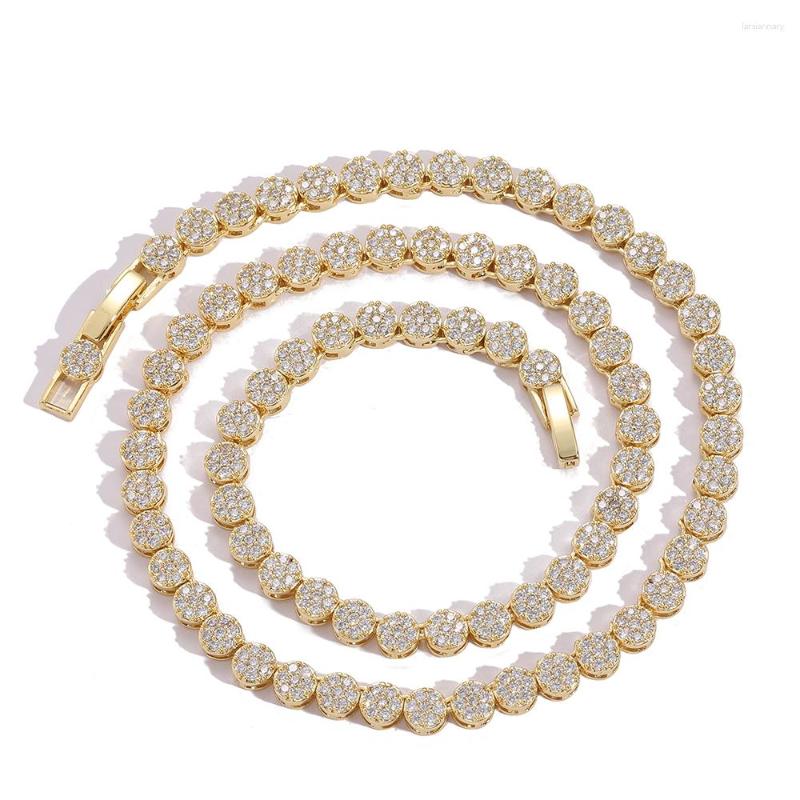 Chains EYIKA Hip Hop Width 5mm Round CZ Tennis Necklace Full Zircon Crystal Link Chain Colar Brass Gold Plated Choker Women Men Jewelry
Chains EYIKA Hip Hop Width 5mm Round CZ Tennis Necklace Full Zircon Crystal Link Chain Colar Brass Gold Plated Choker Women Men Jewelry
