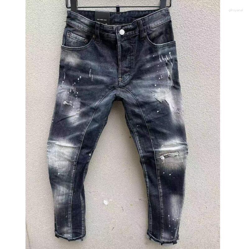 Men's Jeans Men's Fashion Casual Hole Spliced Spray Painted Trendy Moto&Biker High Street Denim Fabric Pants T155
Men's Jeans Men's Fashion Casual Hole Spliced Spray Painted Trendy Moto&Biker High Street Denim Fabric Pants T155