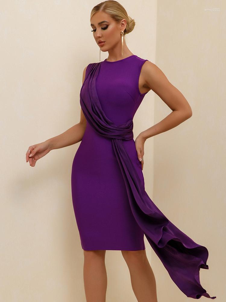 Casual Dresses Midi Bandage Dress Purple Bodycon Evening Party Elegant Sexy Birthday Club Outfits 2023 Summer Fashion
Casual Dresses Midi Bandage Dress Purple Bodycon Evening Party Elegant Sexy Birthday Club Outfits 2023 Summer Fashion