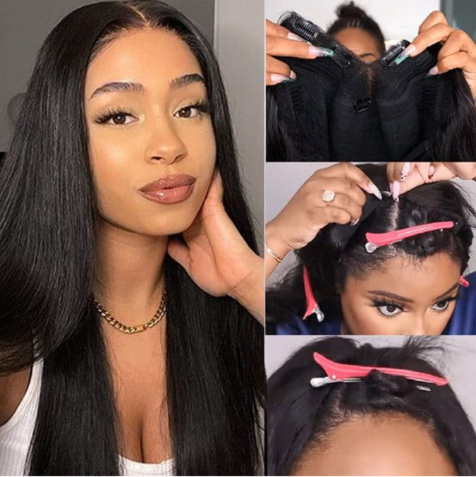 Brizilian Glueless Hair Wigs For Black Women 30 40 Inch 13x4 Bone Straight Hd Transparen Lace Human Hair Wig Pre Plucked, Natural color
Brizilian Glueless Hair Wigs For Black Women 30 40 Inch 13x4 Bone Straight Hd Transparen Lace Human Hair Wig Pre Plucked, Natural color
