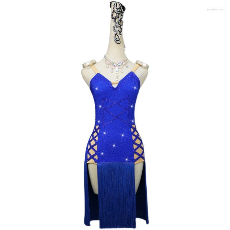 Stage Wear Summer Blue Latin Dance Dress Competition For Women Dancing Skirt Tango Cha Costume Customize Children Clothing
Stage Wear Summer Blue Latin Dance Dress Competition For Women Dancing Skirt Tango Cha Costume Customize Children Clothing