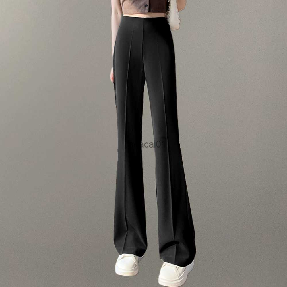 Women' Flare Pants Simple Straight Trousers Elegant Office Lady OL Style Coffee Black Suit Pants Female Casual Summer Bottoms L230621
Women' Flare Pants Simple Straight Trousers Elegant Office Lady OL Style Coffee Black Suit Pants Female Casual Summer Bottoms L230621