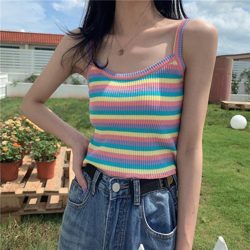 Women's Tanks 2023 Contrast Color Unique V Neck Knitted Sling Top Women Sexy Short Vest Summer Tie Love Button Streetwear Camis, 07
Women's Tanks 2023 Contrast Color Unique V Neck Knitted Sling Top Women Sexy Short Vest Summer Tie Love Button Streetwear Camis, 07