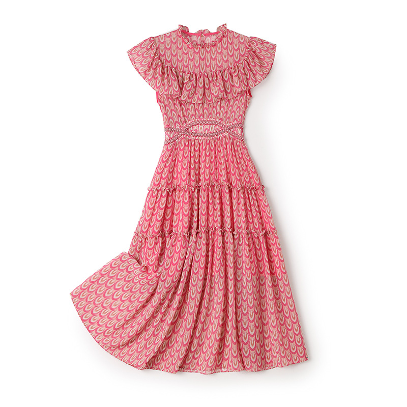 2023 Summer Red Floral Print BeadedDress Short Sleeve Round Neck Midi Casual Dresses W3L044205
2023 Summer Red Floral Print BeadedDress Short Sleeve Round Neck Midi Casual Dresses W3L044205