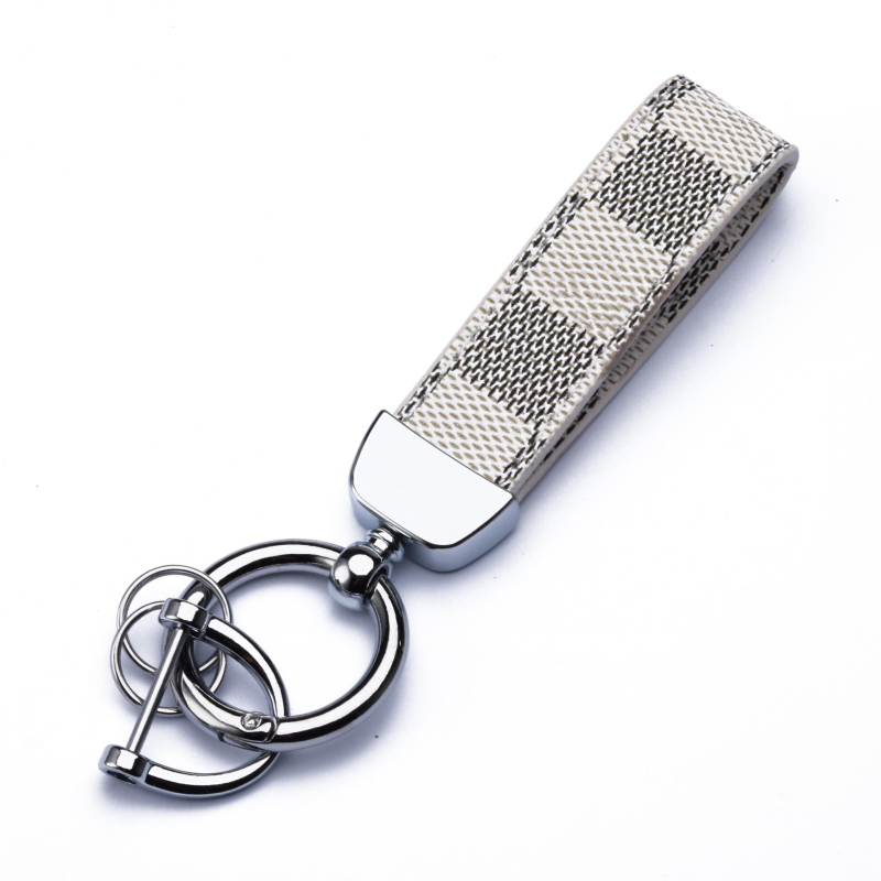 Elegant Design Pattern Leather Car Handbag Decorate Key chain Keyrings Keychain for Men Women Gift