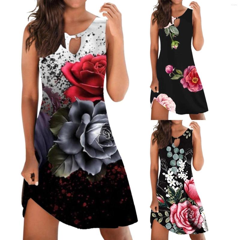 Casual Dresses Women' Sleeveless Floral Print Sundress Summer Swing Dress Short, Black
Casual Dresses Women' Sleeveless Floral Print Sundress Summer Swing Dress Short, Black
