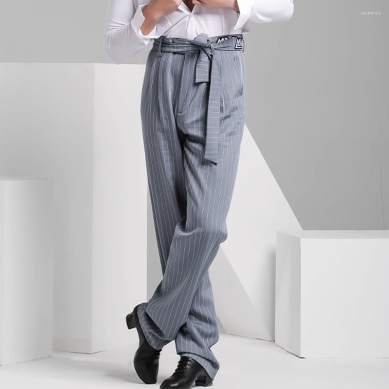 Stage Wear Belt Design Pants Male Latin Dance Trousers Men Ballroom Samba Rumba Performance Dancewear NY63 7528, Striped grey pants
Stage Wear Belt Design Pants Male Latin Dance Trousers Men Ballroom Samba Rumba Performance Dancewear NY63 7528, Striped grey pants