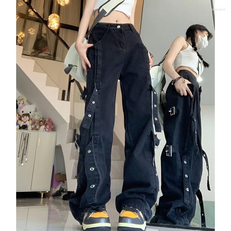 Women' Jeans Vintage Women Black Y2K Style High Waist American Streetwear Wide Leg Pants Fashion Straight 2023 Summer Female Trouser
Women' Jeans Vintage Women Black Y2K Style High Waist American Streetwear Wide Leg Pants Fashion Straight 2023 Summer Female Trouser