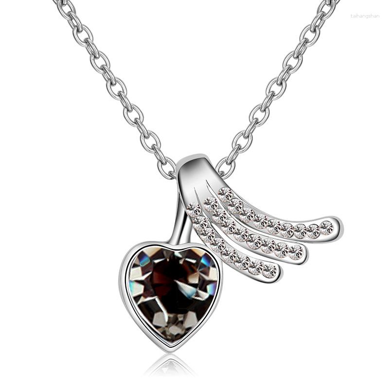 Pendant Necklaces NL-00097 Korean Fashion Jewelry For Women Silver Plated Black Crystal Heart Necklace Valentine's Day Gifts Items
Pendant Necklaces NL-00097 Korean Fashion Jewelry For Women Silver Plated Black Crystal Heart Necklace Valentine's Day Gifts Items