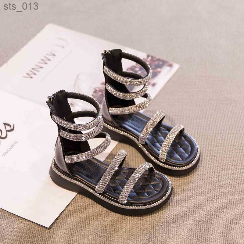 Summer Childrens Girls Gladiator Roma Sandals Non-slip Breathable Fashion Rhinestone Crystal Princess Solf Shoes Kids Sandals, Begie
Summer Childrens Girls Gladiator Roma Sandals Non-slip Breathable Fashion Rhinestone Crystal Princess Solf Shoes Kids Sandals, Begie