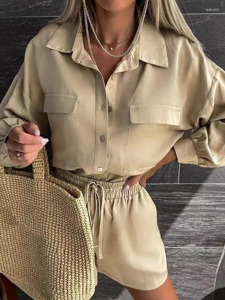 Women' Tracksuits 2023 Spring Autumn Casual Loose White Set For Women Button Lapel Shirt Top Lace Up Shorts 2 Piece Suit Fashion Streetwear, Green
Women' Tracksuits 2023 Spring Autumn Casual Loose White Set For Women Button Lapel Shirt Top Lace Up Shorts 2 Piece Suit Fashion Streetwear, Green