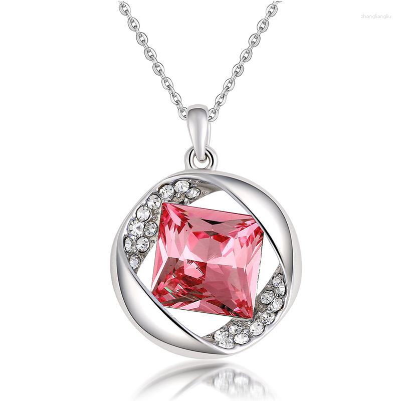 Pendant Necklaces NL-00455 Korean Fashion Accessories Silver Plated Luxury Crystal Square Necklace For Women Mother's Day Gift Items
Pendant Necklaces NL-00455 Korean Fashion Accessories Silver Plated Luxury Crystal Square Necklace For Women Mother's Day Gift Items