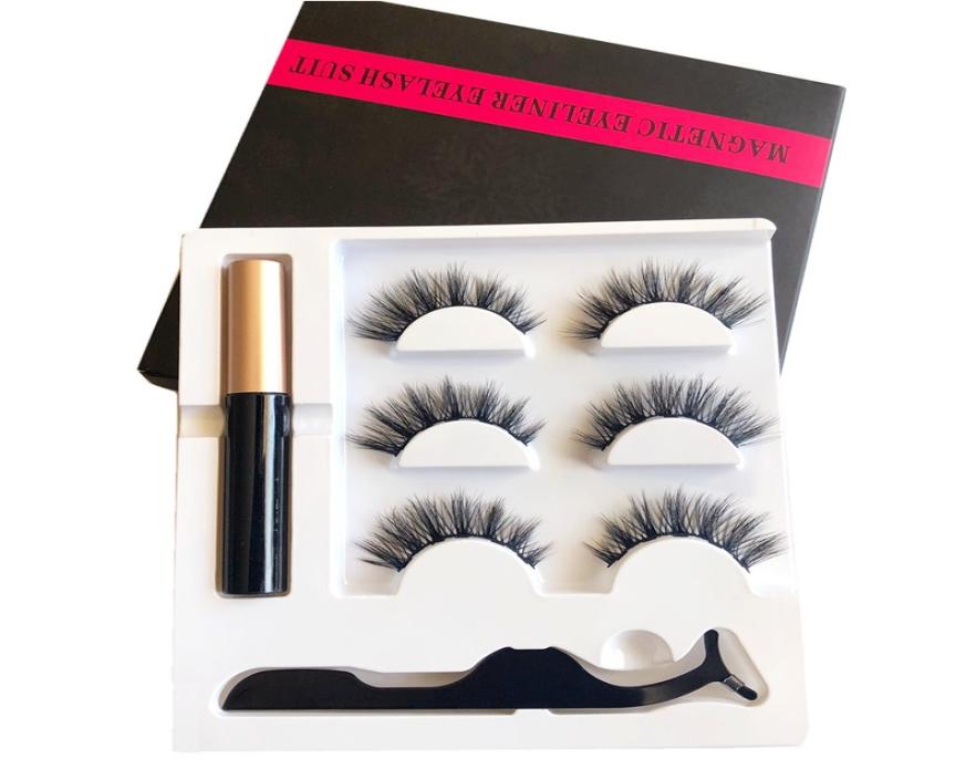 3 Pairs Magnetic Eyelashes False Lashes Liquid Eyeliner Tweezer eye makeup set 3D magnet False eyelashes DHL 8911670
3 Pairs Magnetic Eyelashes False Lashes Liquid Eyeliner Tweezer eye makeup set 3D magnet False eyelashes DHL 8911670
