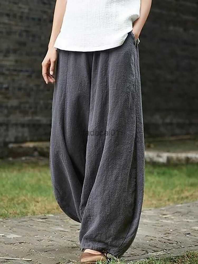 Spring Summer 2023 Cotton Linen Style Bloomers Wide Leg Pants Women Vintage Full Length Elegent Pants Solid Elasitic Waist S5XL L230621, Style2 khaki
Spring Summer 2023 Cotton Linen Style Bloomers Wide Leg Pants Women Vintage Full Length Elegent Pants Solid Elasitic Waist S5XL L230621, Style2 khaki