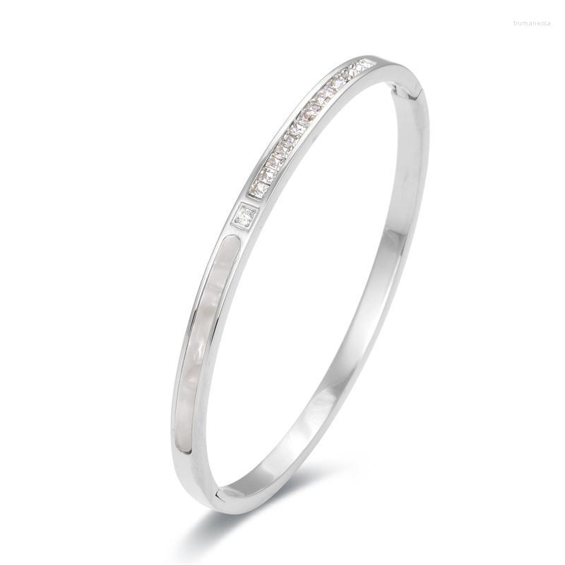 Bangle Fashion Stainless Steel Jewelry Shell Design Square Crystal Bracelet Women For Love Gift Party Wholesale BangleBangle Raym22
Bangle Fashion Stainless Steel Jewelry Shell Design Square Crystal Bracelet Women For Love Gift Party Wholesale BangleBangle Raym22