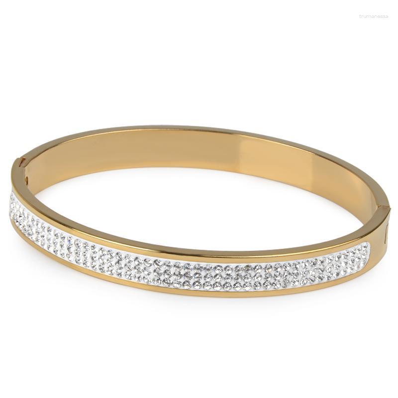 Bangle 10 Styles 3 Rows Rhinestone Gold Color Stainless Steel Cuff Bracelets For Women Crystal Open Wedding Jewelry Raym22
Bangle 10 Styles 3 Rows Rhinestone Gold Color Stainless Steel Cuff Bracelets For Women Crystal Open Wedding Jewelry Raym22
