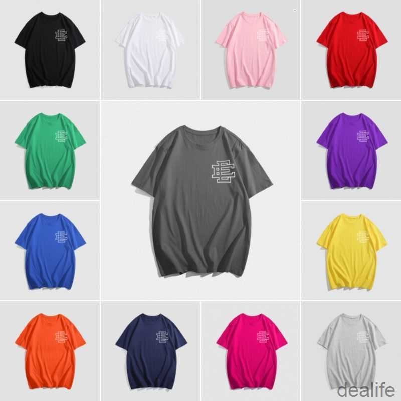Ee Mens Designer Tshirt Eric Emanuel T-shirt Fashion Sports Fitness Summer Slim Letter Printed Cotton Short Sleeve Lapel Tops R3m5