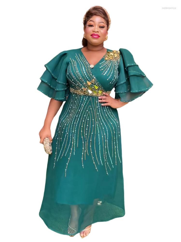 Ethnic Clothing Summer African Dresses For Women 2023 Traditional Nigeria Luxury Drill Beaded Caftan Dress Abaya Musulman Robe Femme Clothes
Ethnic Clothing Summer African Dresses For Women 2023 Traditional Nigeria Luxury Drill Beaded Caftan Dress Abaya Musulman Robe Femme Clothes