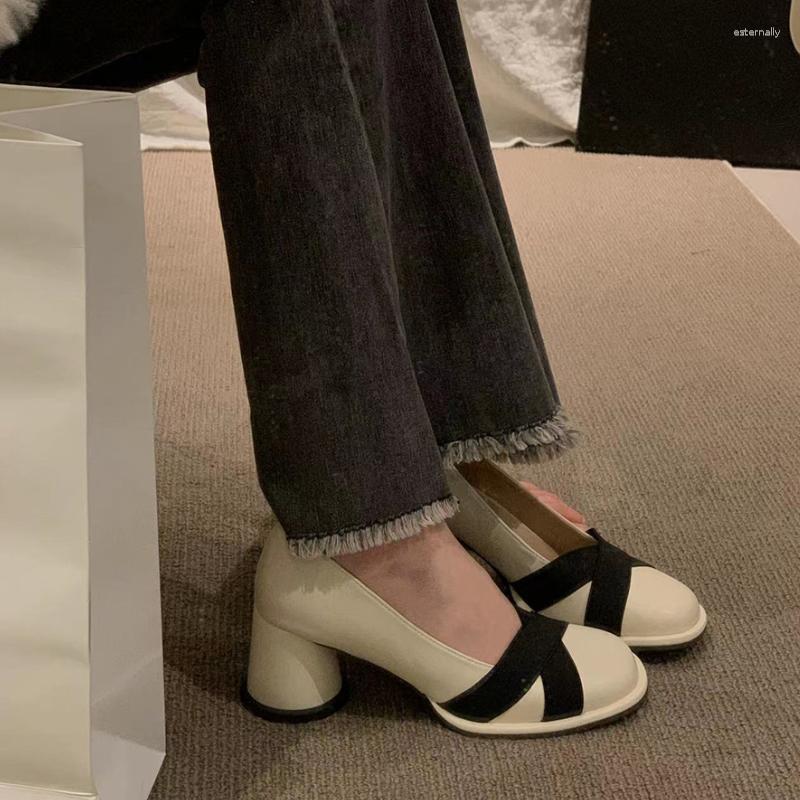 Dress Shoes Female Pumps Round Head Shallow Mouth Mary Jane Women Fashion Vintage Versatile High Heels Spring Zapatos De Mujer, Beige
Dress Shoes Female Pumps Round Head Shallow Mouth Mary Jane Women Fashion Vintage Versatile High Heels Spring Zapatos De Mujer, Beige