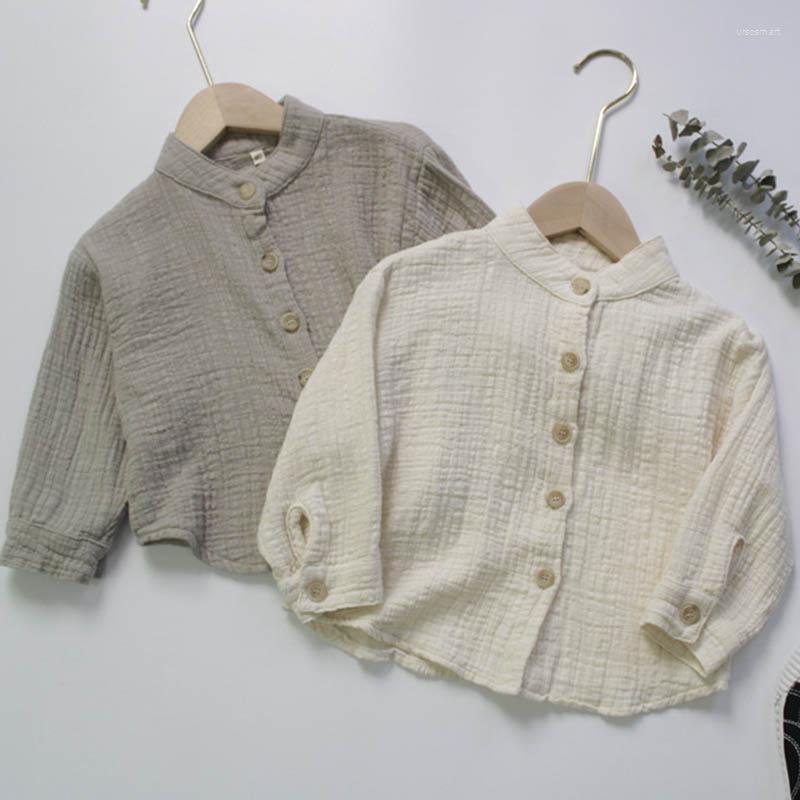 Jackets Korean Style 1-7Yrs Kids Cotton Linen Long Sleeve Children Shirt Clothing Spring Autumn Baby Girls Boys Cardigan Coat, 951 camel
Jackets Korean Style 1-7Yrs Kids Cotton Linen Long Sleeve Children Shirt Clothing Spring Autumn Baby Girls Boys Cardigan Coat, 951 camel