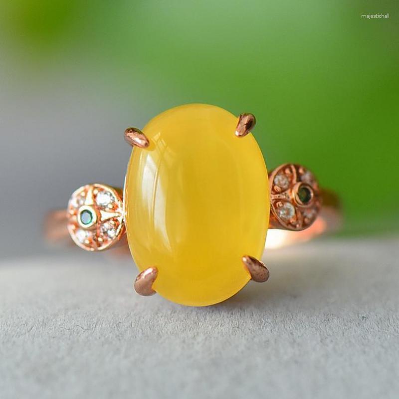 Cluster Rings Genuine Baltic Amber Women Healing Gemstone Fine Jewelry Natural Zircon Rose Gold Ring Adjustable Anillos Mujer
Cluster Rings Genuine Baltic Amber Women Healing Gemstone Fine Jewelry Natural Zircon Rose Gold Ring Adjustable Anillos Mujer