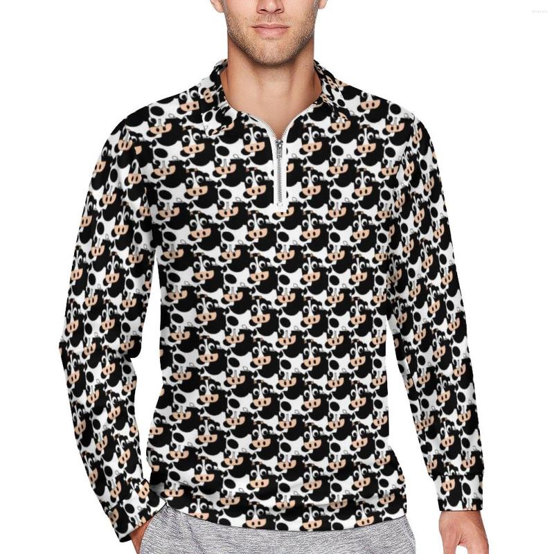 Men' Polos Cowical Cow Loose Polo Shirts Male Funny Animal Print Long Sleeves Casual T-Shirts Fashion Daily Pattern Shirt Plus Size, Style-8
Men' Polos Cowical Cow Loose Polo Shirts Male Funny Animal Print Long Sleeves Casual T-Shirts Fashion Daily Pattern Shirt Plus Size, Style-8